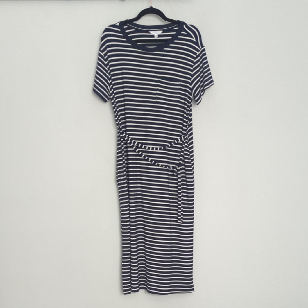 Striped Black and White Dress